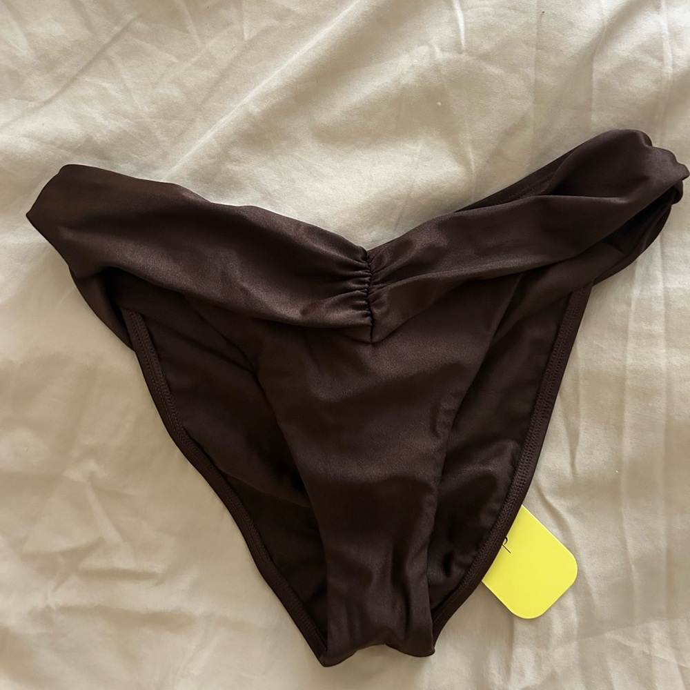 Bananhot Ella Covered Bikini Bottoms - Dark Brown - NEW WITH TAG
